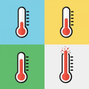 thermometer car heating