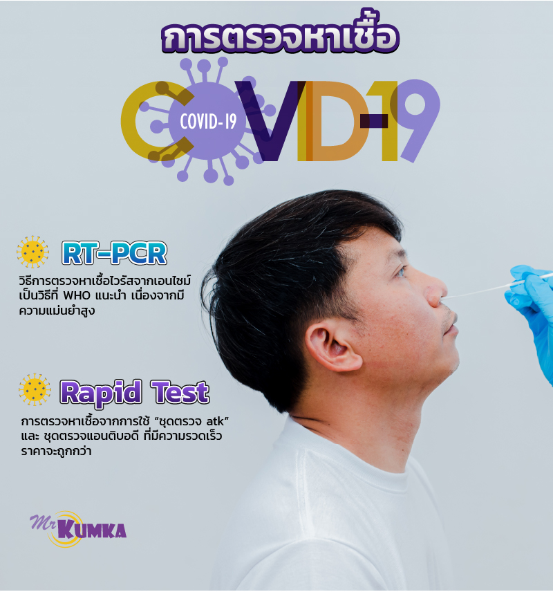 การตรวจหาเชื้อโควิด19 | MrKumka.com