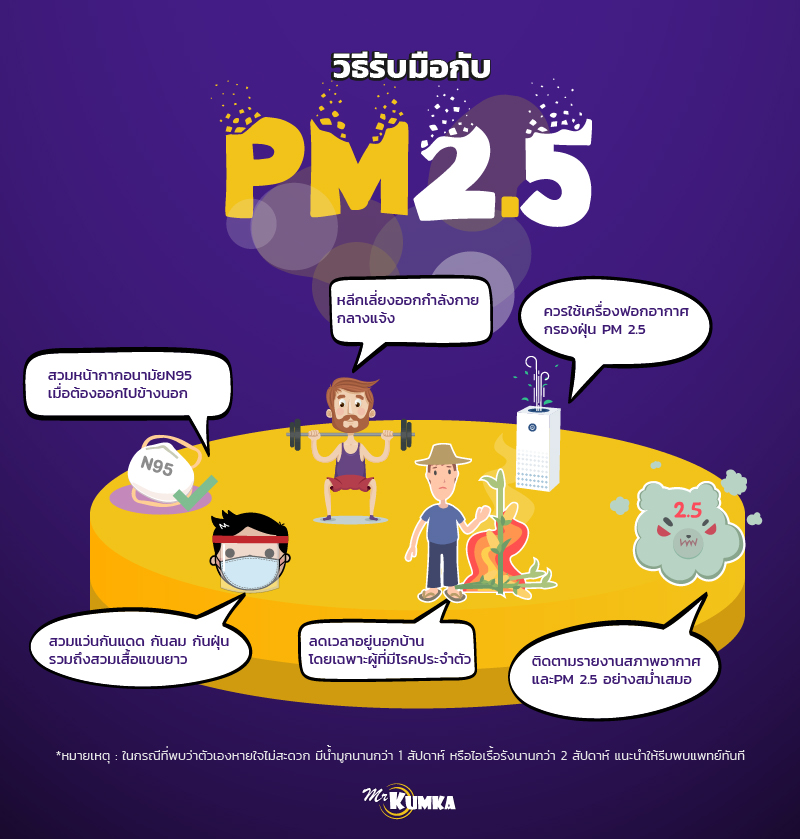 วิธีรับมือกับ PM2.5 | MrKumka.com