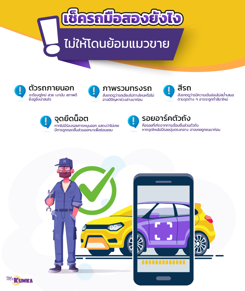 เช็คสภาพรถ ซื้อรถมือสองยังไง ไม่ให้โดนย้อมแมวขาย | มิสเตอร์ คุ้มค่า