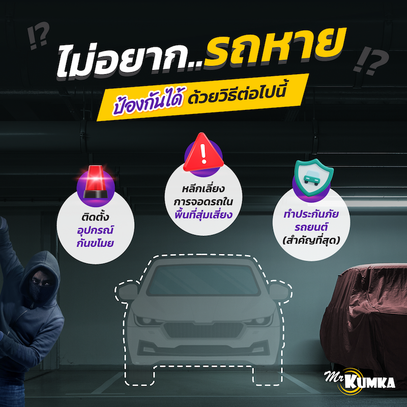 ไม่อยากรถหายป้องกันได้