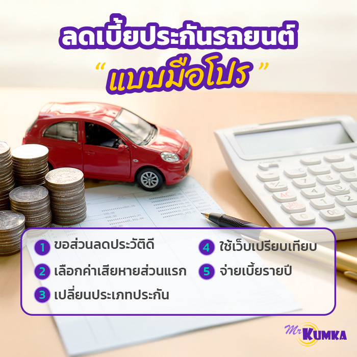  วิธีลดเบี้ยประกันรถยนต์แบบมือโปร | มิสเตอร์ คุ้มค่า