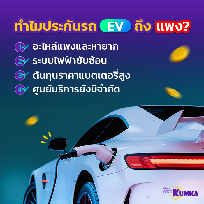 เหตุผลที่ทำให้เบี้ยประกันรถไฟฟ้าราคาแพง มีอะไรบ้าง?  | มิสเตอร์ คุ้มค่า