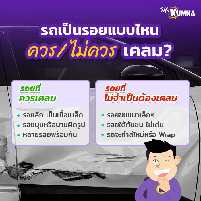  รถเป็นรอยขูดแบบไหน ควรเคลม-ไม่จำเป็นต้องเคลม?  | มิสเตอร์ คุ้มค่า 