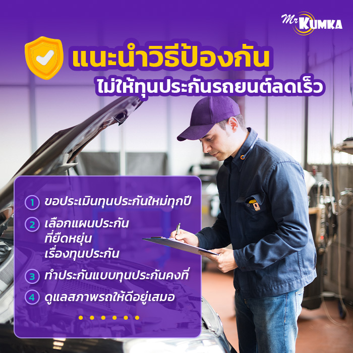 ป้องกันไม่ให้ทุนประกันรถยนต์ลดเร็วได้หรือไม่? | มิสเตอร์ คุ้มค่า  